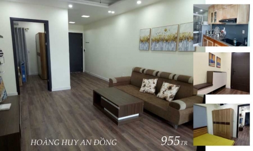 Bán căn chung cư Hoàng Huy 63m t3 cùng hợp đồng thuê 8tr/th