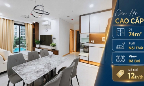 CHO THUÊ GẤP CĂN HỘ 2N2VS FULL NỘI THẤT CAO CẤP - SENTOSA SKY PARK